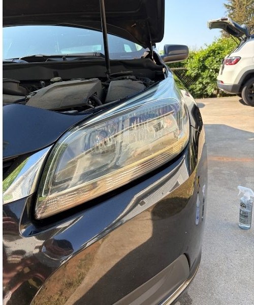 Headlight restored to crystal clear
